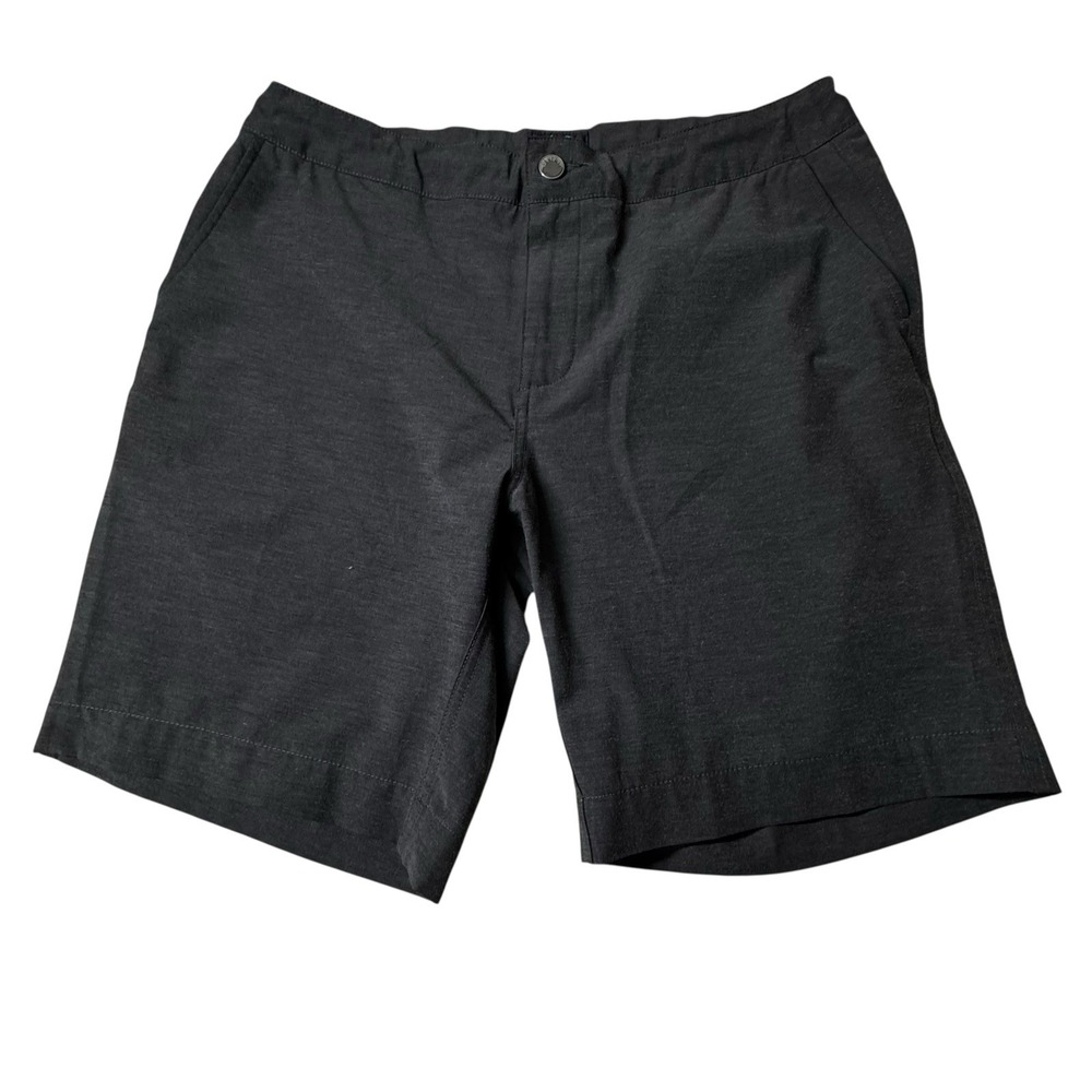 Faherty All Day Shorts Men's 35 Gray Stretch Drawstring Waist Performance Active